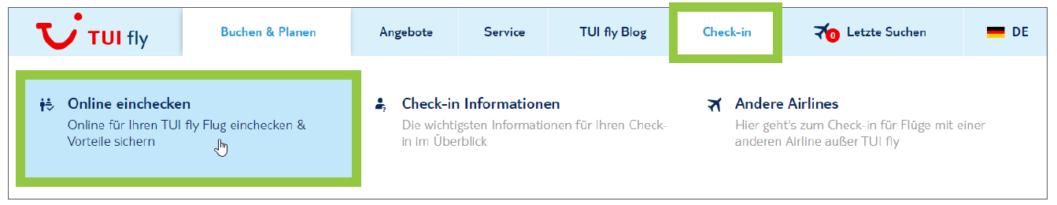 So geht der Web Check-in für TUIfly - ltur Reiseblog