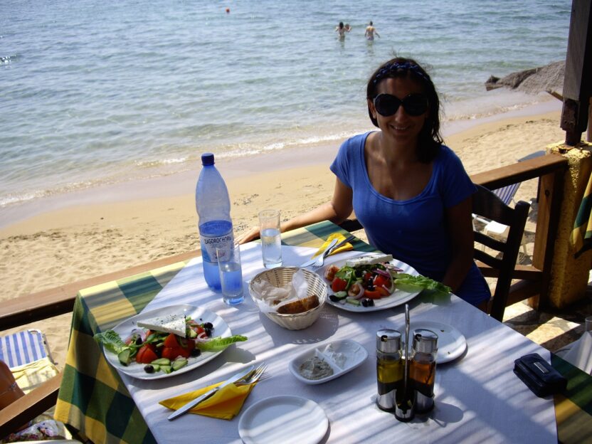 Mittagessen in einer typisch griechischen Taverne