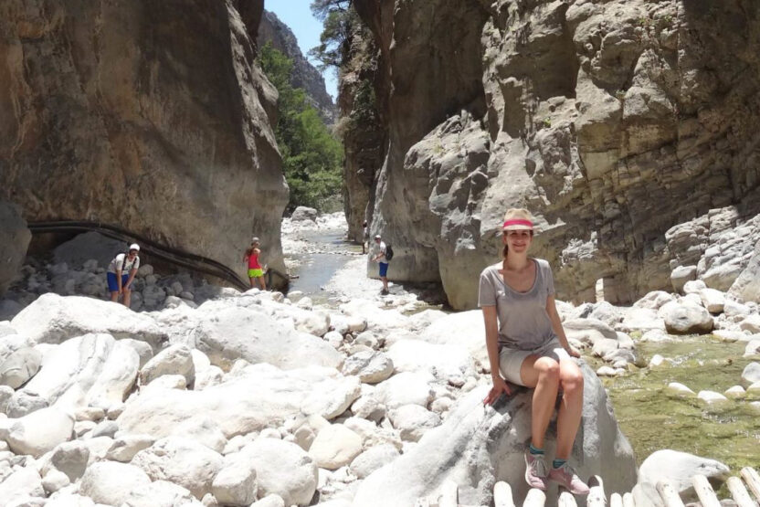 Bloggerin Melanie in der Samaria-Schlucht