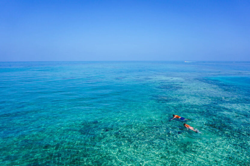 Deux snorkeleurs en Égypte