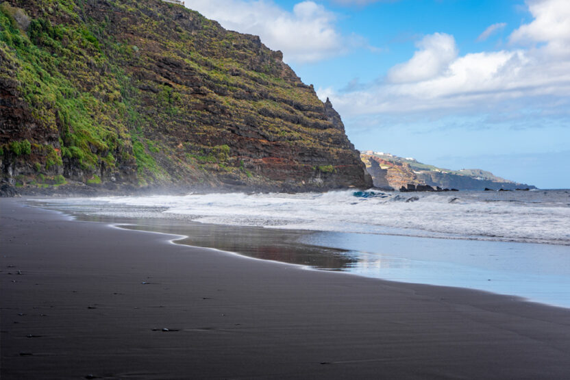 Sable noir à La Palma