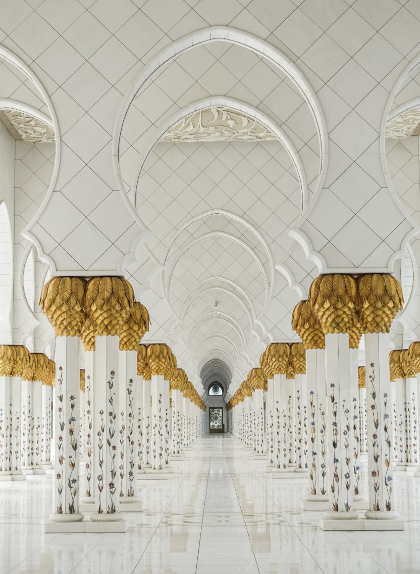 Die Sheikh Zayed Moschee von innen