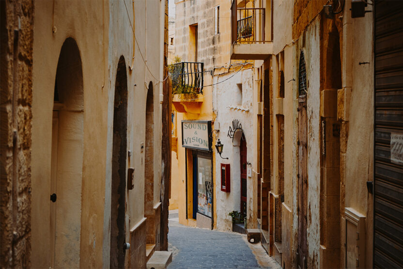 Kleine Seitengasse in Valletta