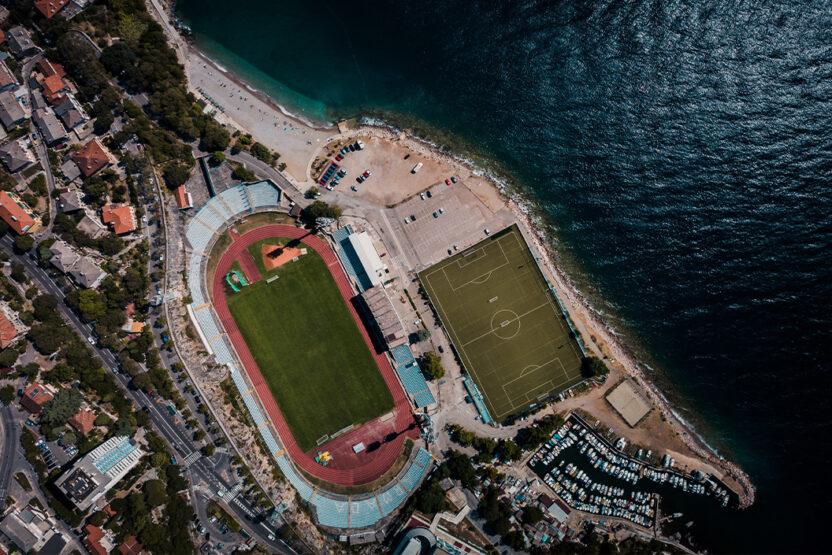 Kantrida à Rijeka – un stade juste au bord de la mer