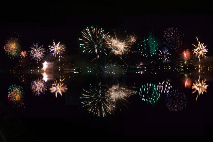 Feuerwerk an Silvester