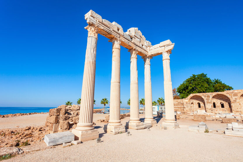 Der berühmte Apollon-Tempel in Side