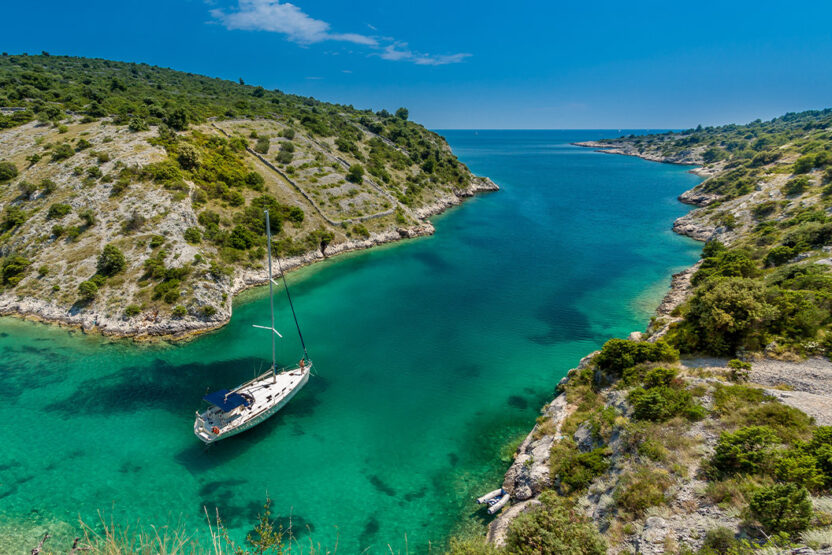 Segelboot in Kroatien