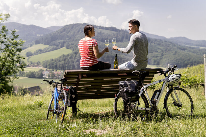 Pause auf dem badischen Weinradweg